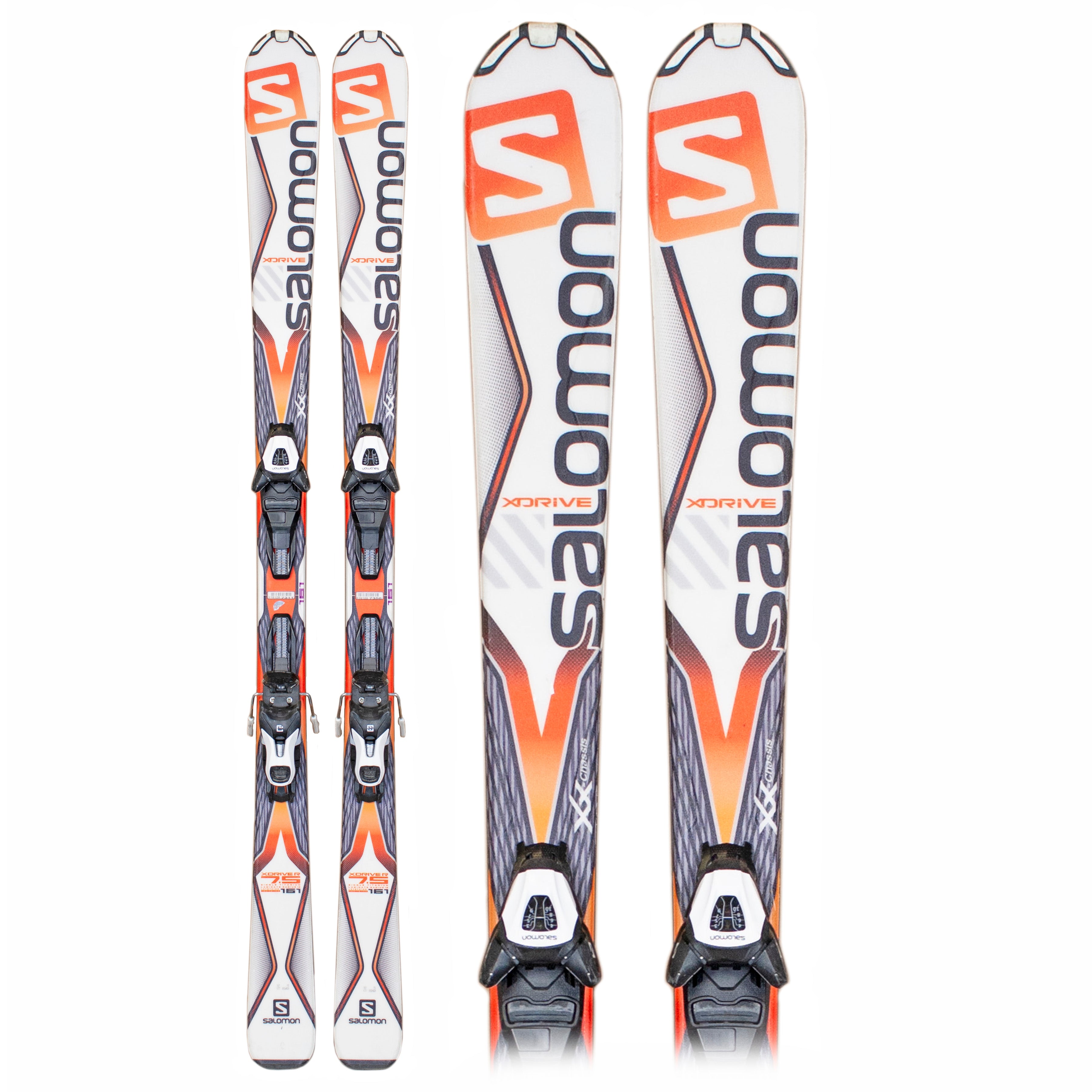 navneord Forinden squat Used Salomon X Drive R 7.5 Skis B - Galactic Snow Sports